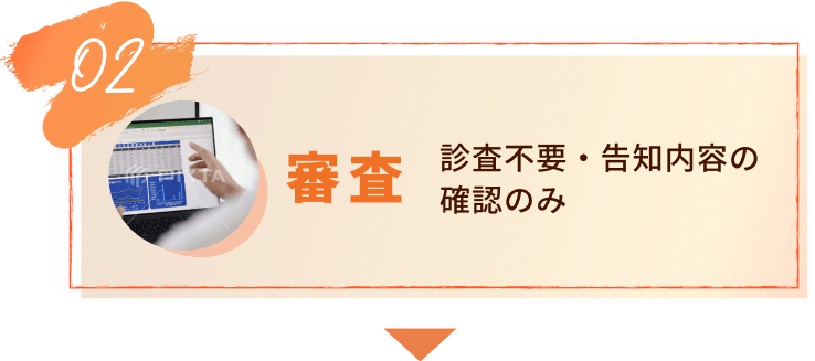 02審査 診査不要・告知内容の確認のみ
